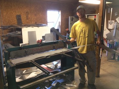 David forming the replacement metal.