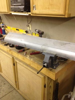 Outer rocker getting ready to be cut out to fit in place.