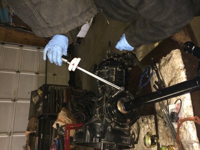 Nicole helping out by torquing down the the tubes.