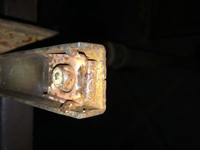 The frame with that came with the bus and broken bolt :)