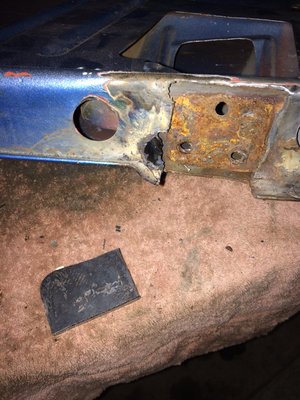 Cut the bad crap out and weld in a new stronger peice