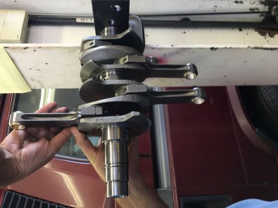 Assembling rods. &quot;Bearing tangs down Rick!!!&quot;-C. Spence