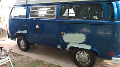 I had obscene rust bubbles in other areas, forgot to take before pics